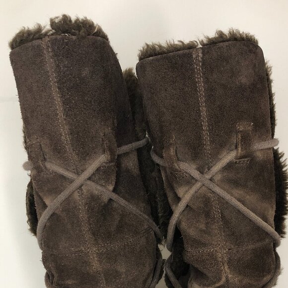 EARTH Leather Boots Women's Size 7B Brown Montage Beaver Kalso Technology - Picture 4 of 14